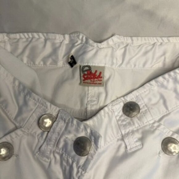 White Satin Y2K capri pants - Picture 5 of 5